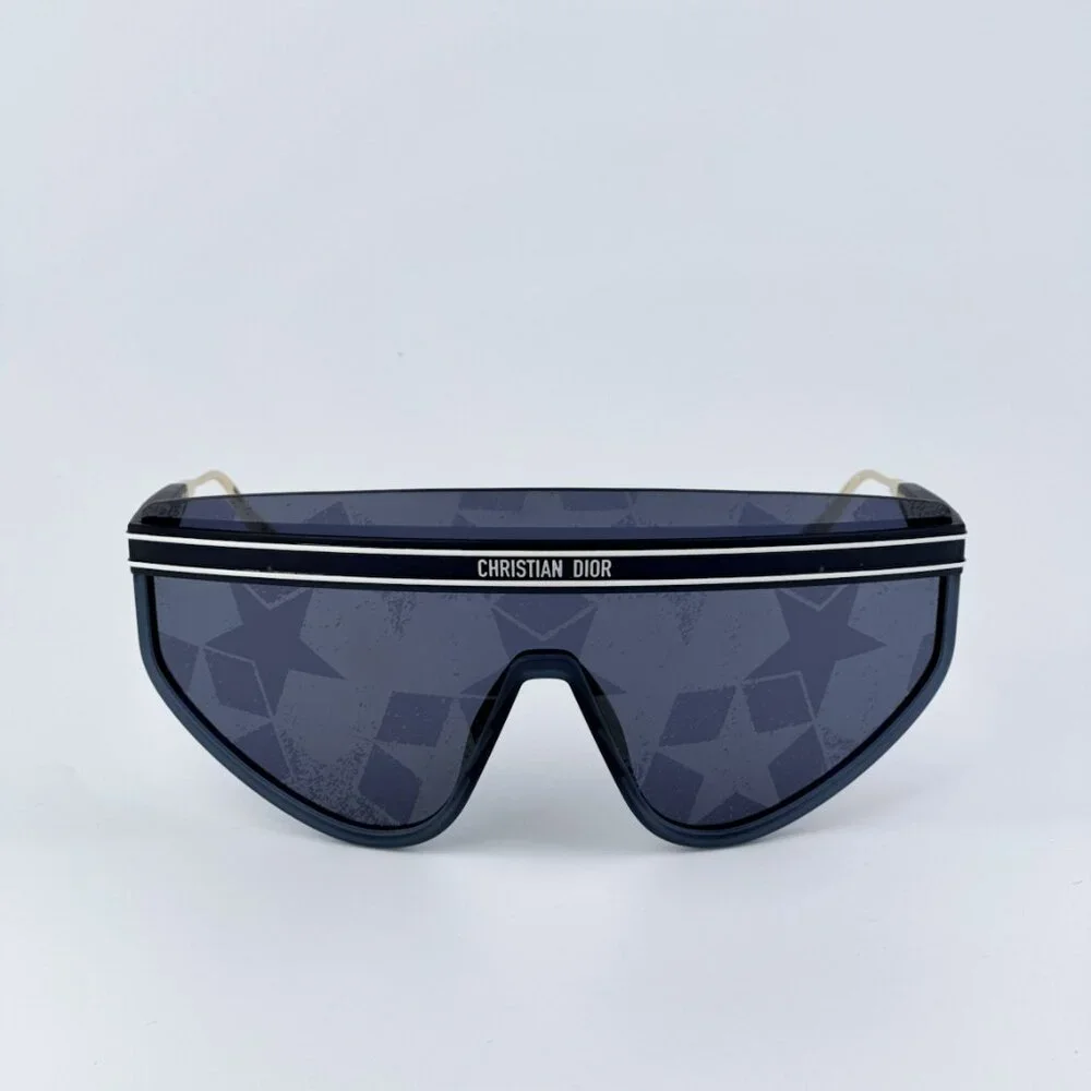Dior Men BRAND NEW Sunglasses Matte Navy Blue Silver Mask DIORCLUB M2U